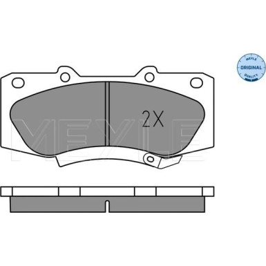 Meyle | Bremsbelagsatz, Scheibenbremse | 025 252 0917