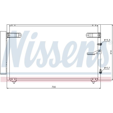 Nissens | Kondensator, Klimaanlage | 94867