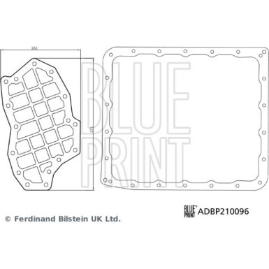 Blue Print | Hydraulikfiltersatz, Automatikgetriebe | ADBP210096