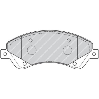 Ferodo | Bremsbelagsatz, Scheibenbremse | FVR1929