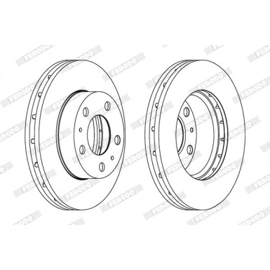 Ferodo | Bremsscheibe | DDF1718-1