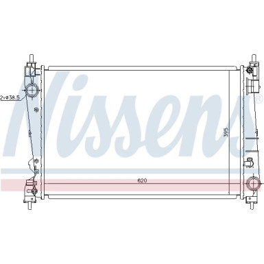 Nissens | Kühler, Motorkühlung | 630755