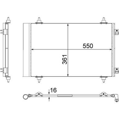 Mahle | Kondensator, Klimaanlage | AC 487 000S