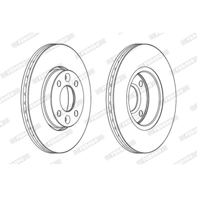 Ferodo | Bremsscheibe | DDF1201C