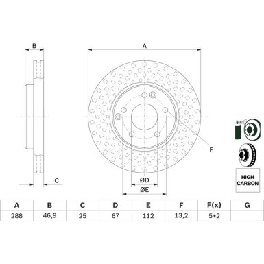 BOSCH | Bremsscheibe | 0 986 478 624