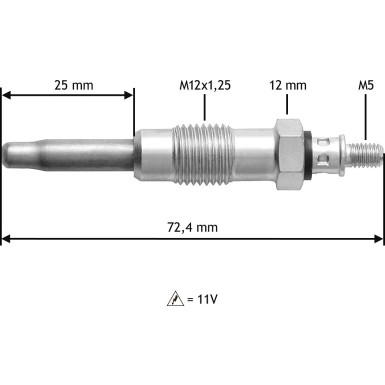 Valeo | Glühkerze | 345100