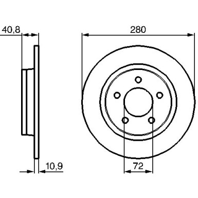 BOSCH | Bremsscheibe | 0 986 479 C79