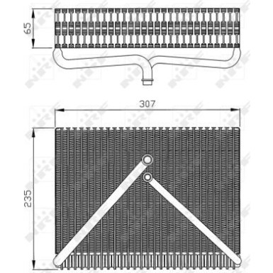 NRF | Verdampfer, Klimaanlage | 36116