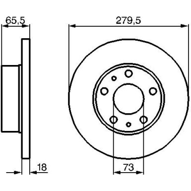 BOSCH | Bremsscheibe | 0 986 478 843