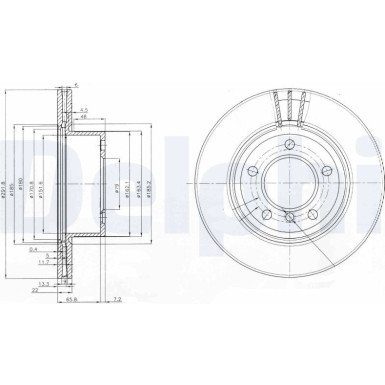 Delphi | Bremsscheibe | BG3900C