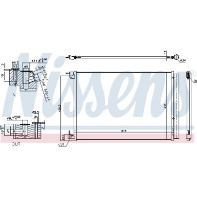 Nissens | Kondensator, Klimaanlage | 940519