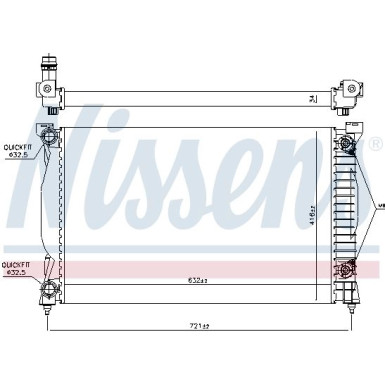 Nissens | Kühler, Motorkühlung | 60305A