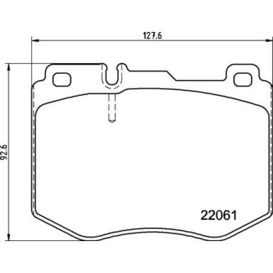 Brembo | Bremsbelagsatz, Scheibenbremse | P 50 145