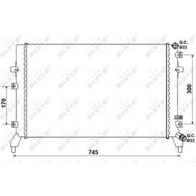 NRF | Kühler, Motorkühlung | 53884