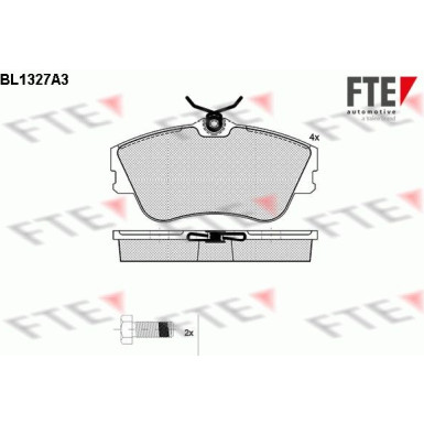 FTE | Bremsbelagsatz, Scheibenbremse | 9010116