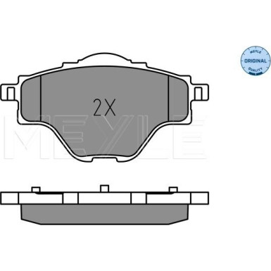 Meyle | Bremsbelagsatz, Scheibenbremse | 025 258 2717