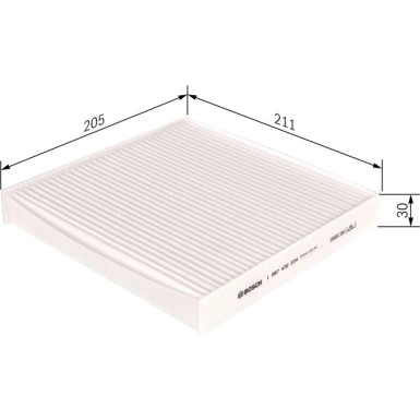 BOSCH 1 987 432 234 Innenraumfilter FILTER+pro