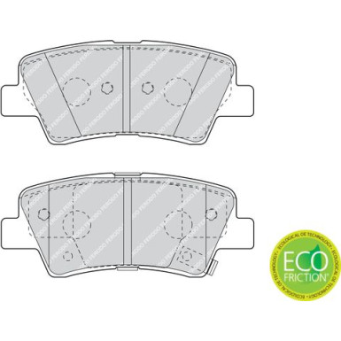 Ferodo | Bremsbelagsatz, Scheibenbremse | FDB4387