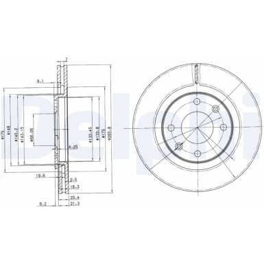 Delphi | Bremsscheibe | BG2387