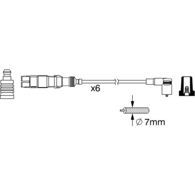 BOSCH | Zündleitungssatz | 0 986 356 384