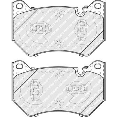 Ferodo | Bremsbelagsatz, Scheibenbremse | FDB5291