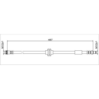 Metzger | Bremsschlauch | 4111792