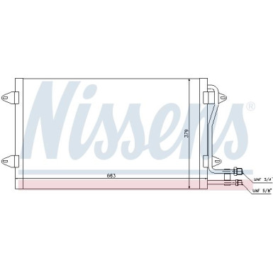 Nissens | Kondensator, Klimaanlage | 94258