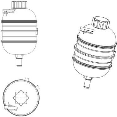 NRF | Ausgleichsbehälter, Kühlmittel | 454083