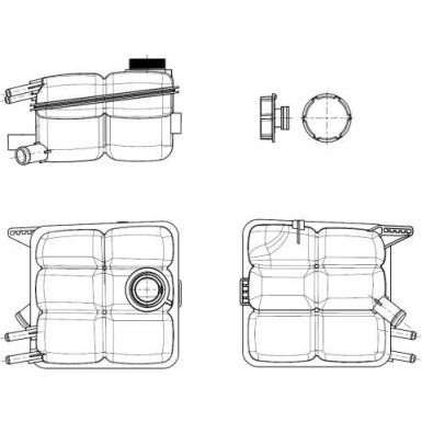NRF | Ausgleichsbehälter, Kühlmittel | 454015