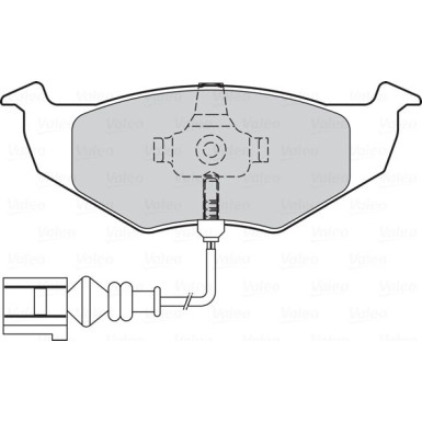 Valeo | Bremsbelagsatz, Scheibenbremse | 301805