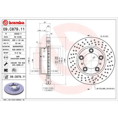 Brembo | Bremsscheibe | 09.C879.11