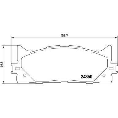 Brembo | Bremsbelagsatz, Scheibenbremse | P 83 117