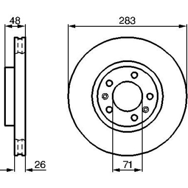 BOSCH | Bremsscheibe | 0 986 478 125