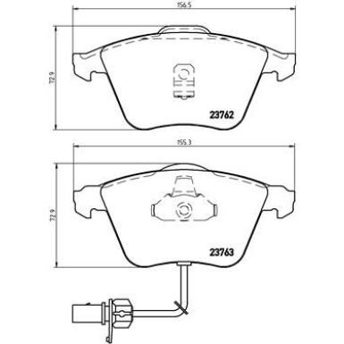 Brembo | Bremsbelagsatz, Scheibenbremse | P 85 056