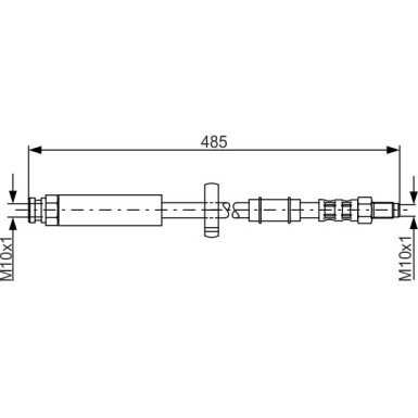 BOSCH | Bremsschlauch | 1 987 481 063