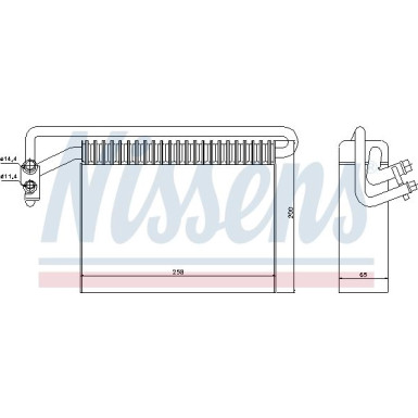 Nissens | Verdampfer, Klimaanlage | 92177