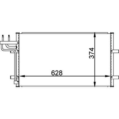 Mahle | Kondensator, Klimaanlage | AC 374 000P