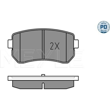 Meyle | Bremsbelagsatz, Scheibenbremse | 025 243 2015/PD