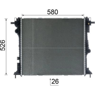 Mahle | Kühler, Motorkühlung | CR 2587 000P