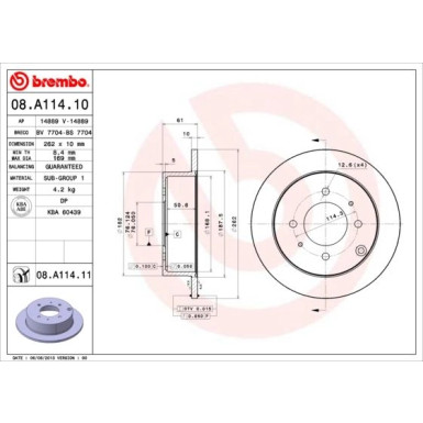 Brembo | Bremsscheibe | 08.A114.11