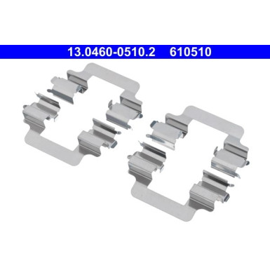 ATE | Zubehörsatz, Scheibenbremsbelag | 13.0460-0510.2