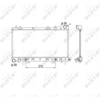 NRF | Kühler, Motorkühlung | 53596