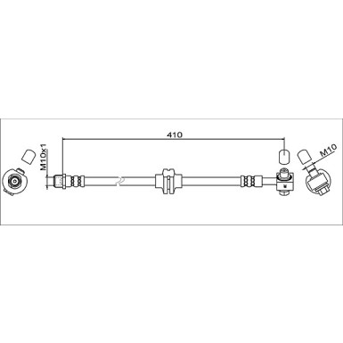 Metzger | Bremsschlauch | 4111608