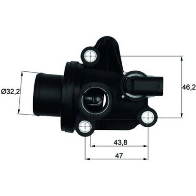 Mahle | Thermostat, Kühlmittel | TI 12 87