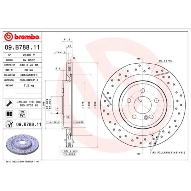 Brembo | Bremsscheibe | 09.B788.11