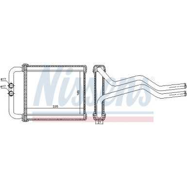 Nissens | Wärmetauscher, Innenraumheizung | 77657
