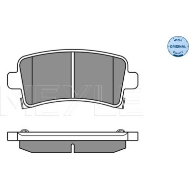 Meyle | Bremsbelagsatz, Scheibenbremse | 025 244 2116/W