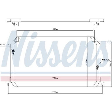 Nissens | Kondensator, Klimaanlage | 94056
