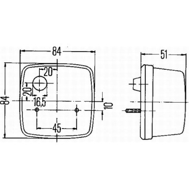 Hella | Heckleuchte | 2SB 003 014-151