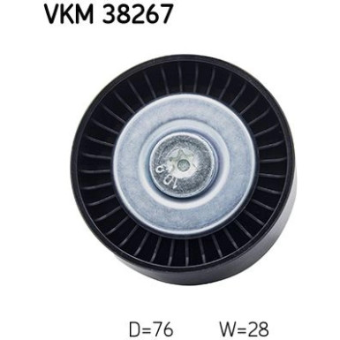 SKF | Umlenk-/Führungsrolle, Keilrippenriemen | VKM 38267